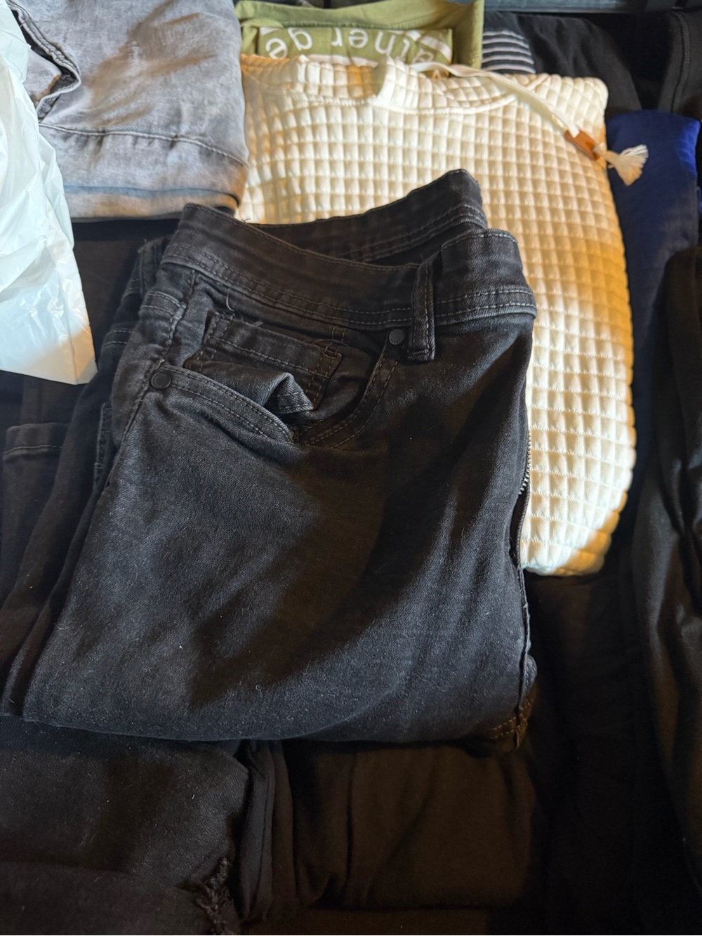 Black Denim Jeans - Classic 5-Pocket Style